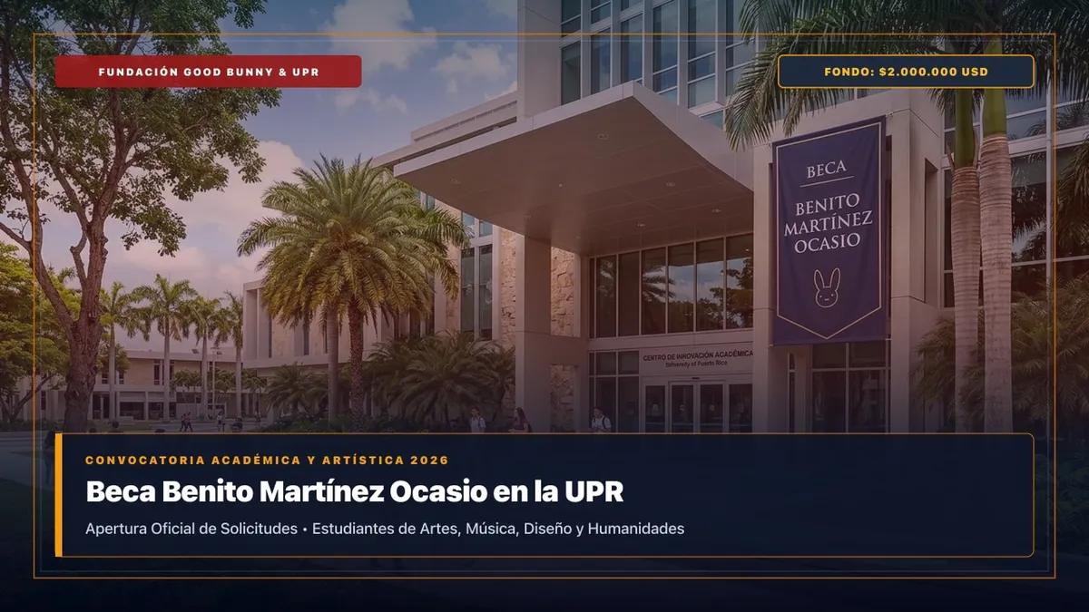 Apertura Oficial: Comienza la Recepción de Solicitudes para la Beca Benito Martínez Ocasio en la UPR
