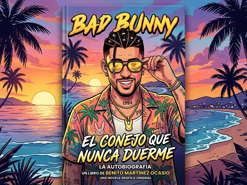 Bad Bunny Sorprende con el Lanzamiento de 'El Conejo que Nunca Duerme', su Primera Novela Gráfica Autobiográfica