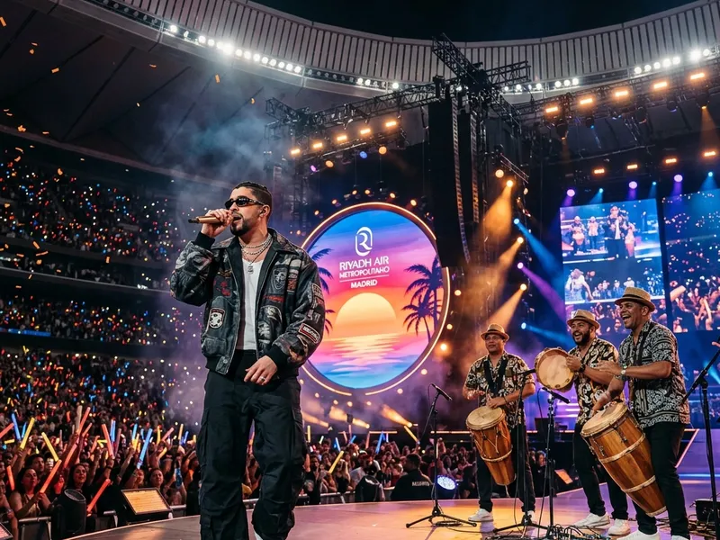 Concierto de Bad Bunny en Madrid: Fusión histórica de Plena