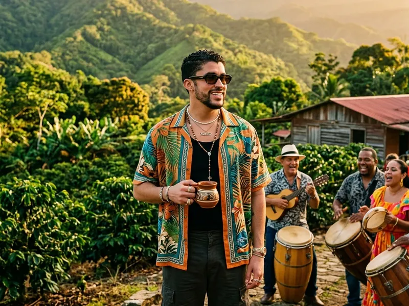 Bad Bunny estrena el videoclip de 'CAFé CON RON' grabado en Adjuntas