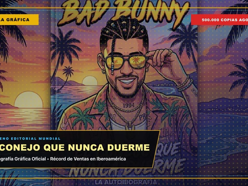 Éxito Editorial Global: 'El Conejo que Nunca Duerme' de Bad Bunny Agota 500.000 Ejemplares en su Primera Semana