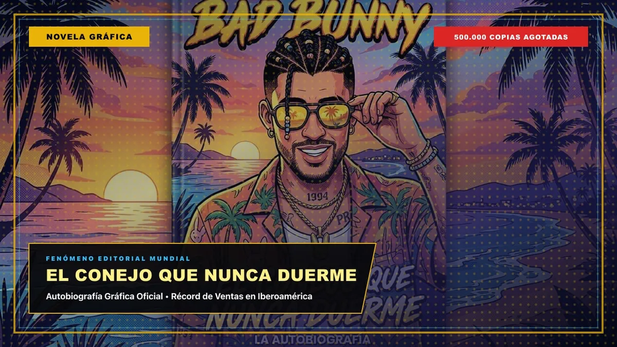 Éxito Editorial Global: 'El Conejo que Nunca Duerme' de Bad Bunny Agota 500.000 Ejemplares en su Primera Semana