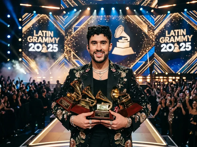 Bad Bunny triunfa en los Latin Grammys 2025 con cinco galardones