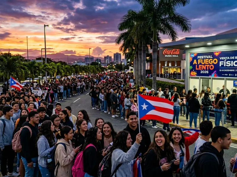 Preventa física del Festival A Fuego Lento de Bad Bunny agota boletos en récord histórico