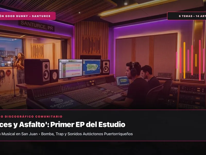 Siembra Musical en Santurce: La Fundación Good Bunny Estrena 'Raíces y Asfalto', el Primer EP de su Estudio Gratuito
