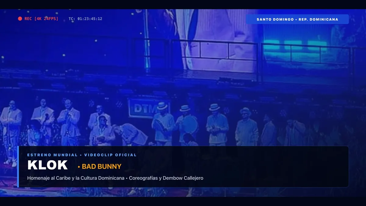 Bad Bunny Conquista el Caribe con el Estreno del Videoclip Oficial de 'KLOK' Rodado en Santo Domingo