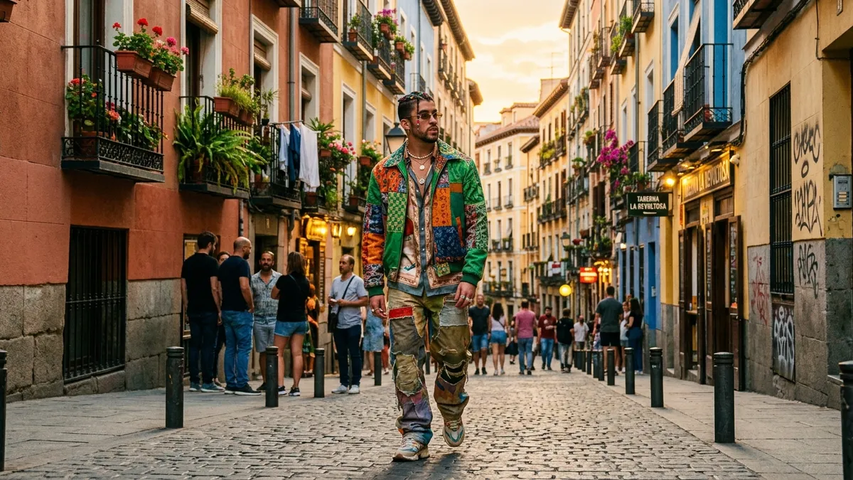 Bad Bunny estrena el videoclip oficial de 'VOY A LLeVARTE PA PR' grabado en Lavapiés